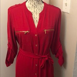 Calvin Klein red sexy dress